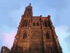 Das Münster in Strassburg (Strassburger Münster) Elsass Frankreich