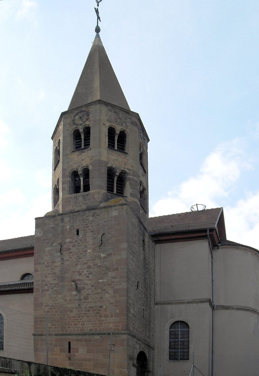 Außenansicht der Sainte-Agathe-Kirche in Gundolsheim