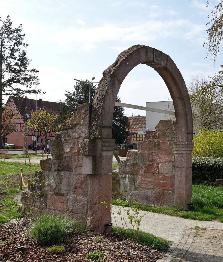 Roman remains in Horbourg-Wihr, Haut-Rhin, France