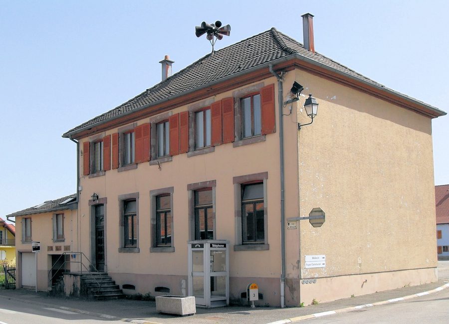Rathaus von Bréchaumont im Département Haut-Rhin