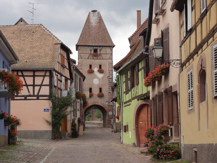 Obertor, das historische obere Stadttor von Ammerschwihr