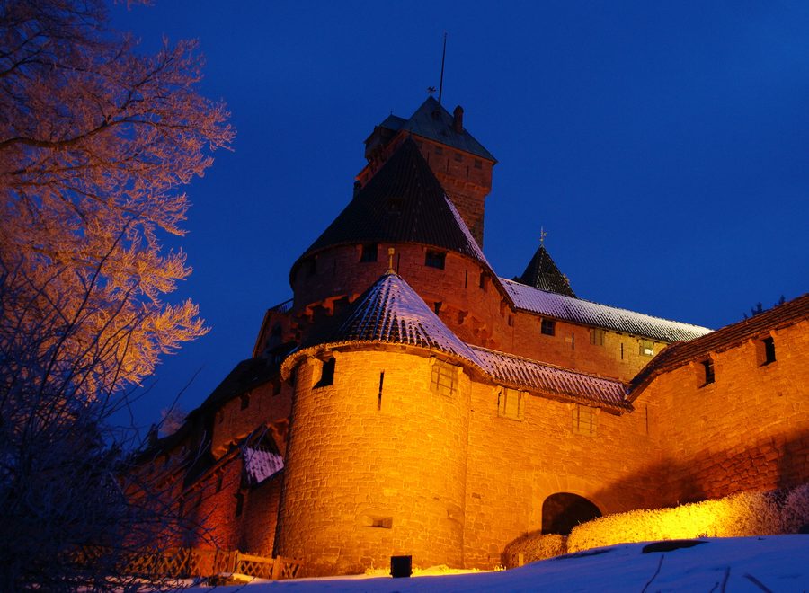 Hohkönigsburg in Orschwiller im Elsass