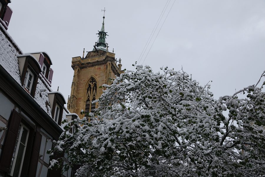 Turm der Stiftskirche Saint-Martin in Colmar