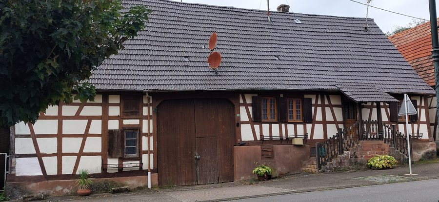 Fachwerkhaus in der Rue Napoléon in Wintzenbach