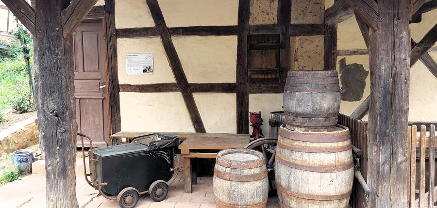 Maison à colombage au parc de la maison alsacienne à Reichstett