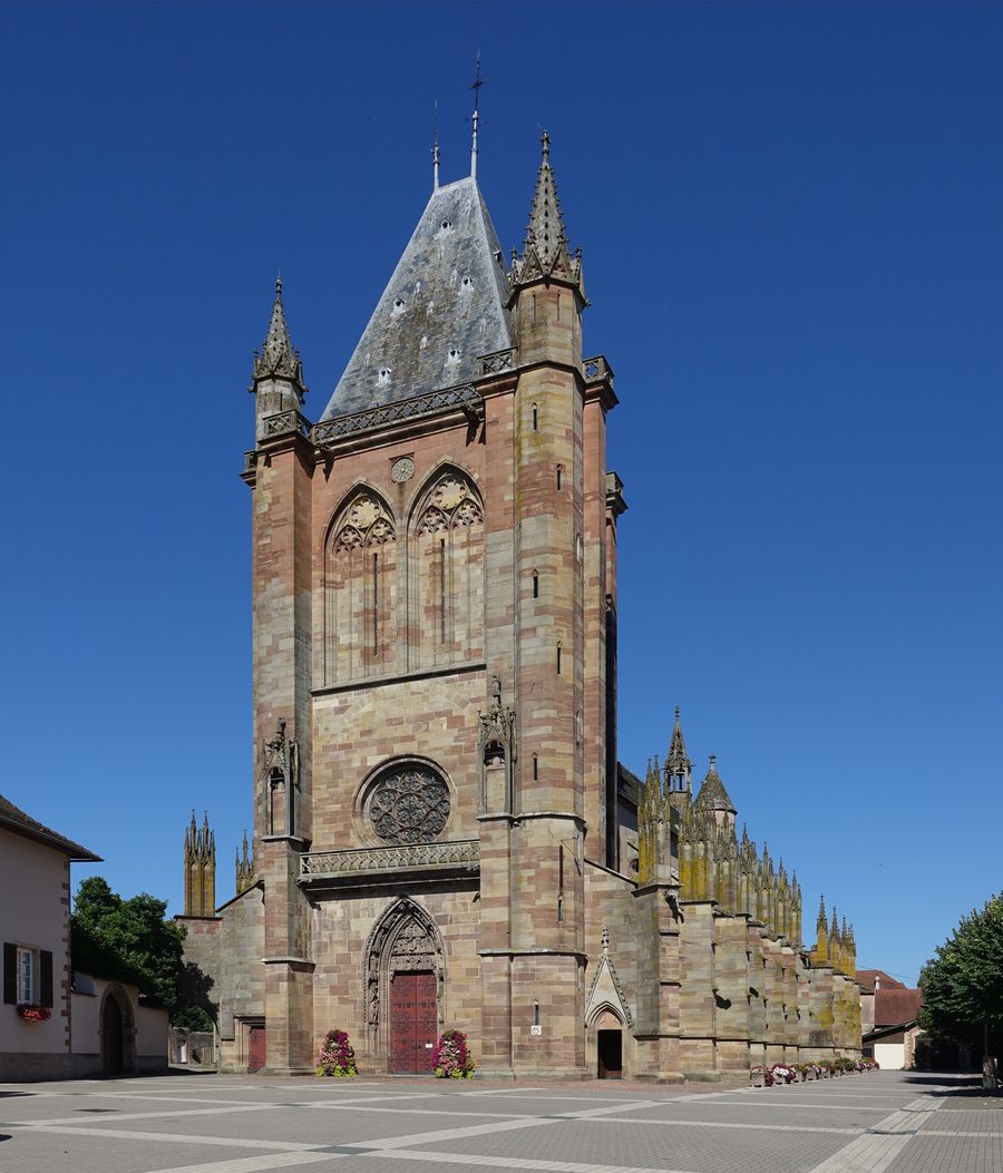 Gotische Kirche Saint-Florent in Niederhaslach