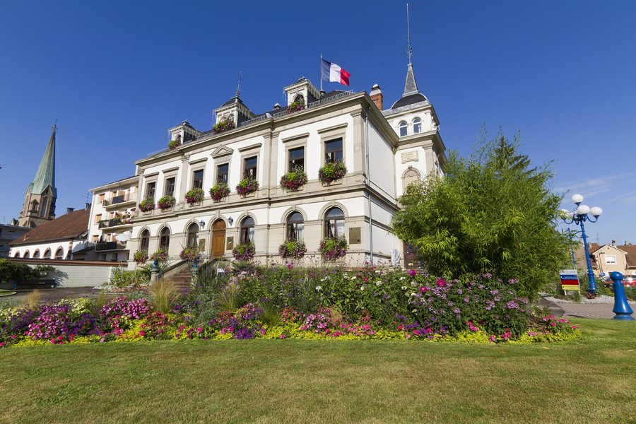 Hôtel de ville de Bischheim en Alsace, France