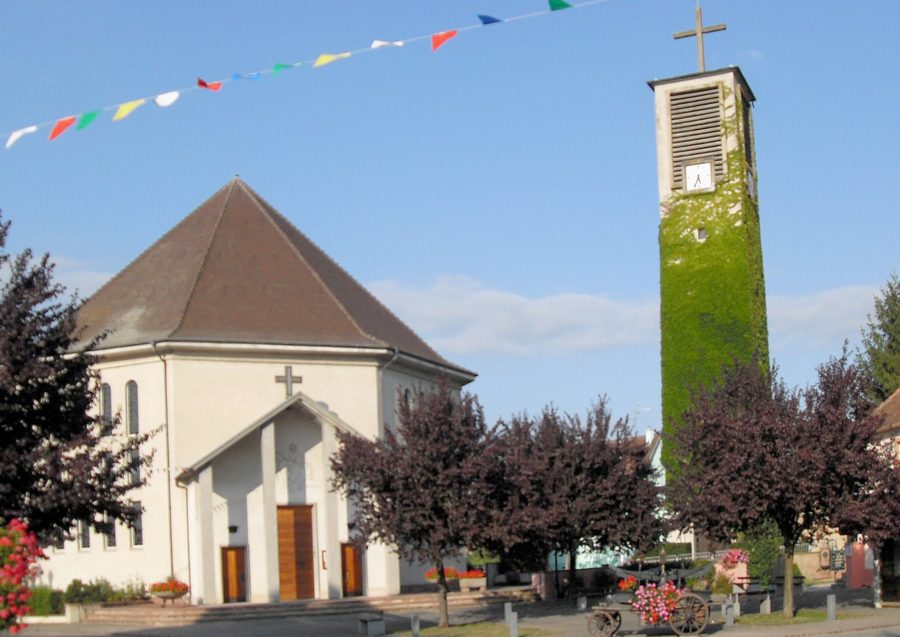 L'église Saint-Martin à Holtzwihr