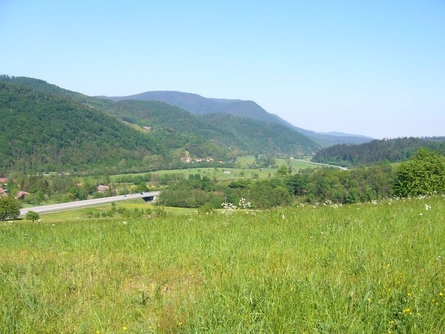 Vue sur la vallée de la Lièpvrette