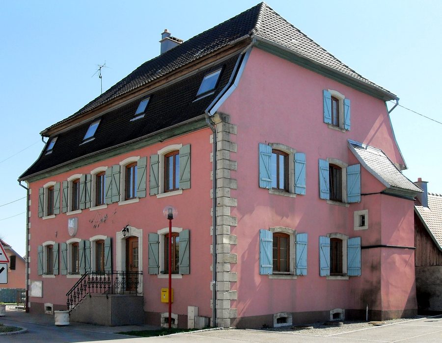 Rathaus von Soppe-le-Bas, ein ehemaliges Pfarrhaus