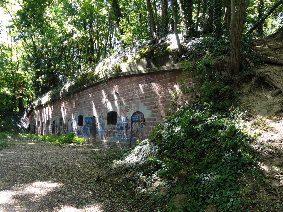 Außenansicht des Fort Ducrot in Mundolsheim im Elsass