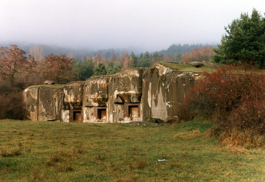 Artilleriekasematte des Festungswerks Ouvrage du Hochwald an der Maginot-Linie im Elsass