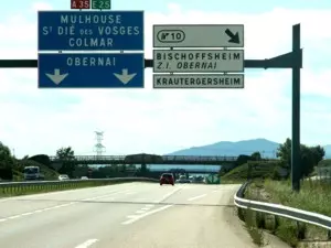 Autobahn im Elsass