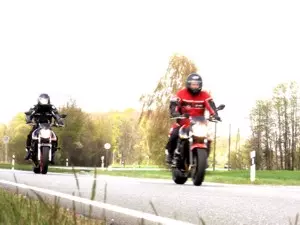 Mit Motorrad durch Elsass