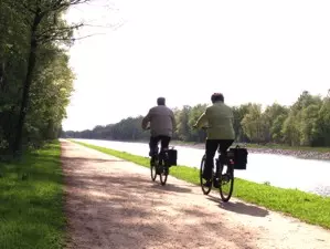 Radtour am Rhein