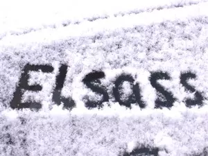 Schnee im Elsass