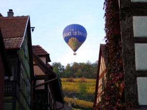 Heissluft-Ballons, Ballonfahren Ballooning Elsass